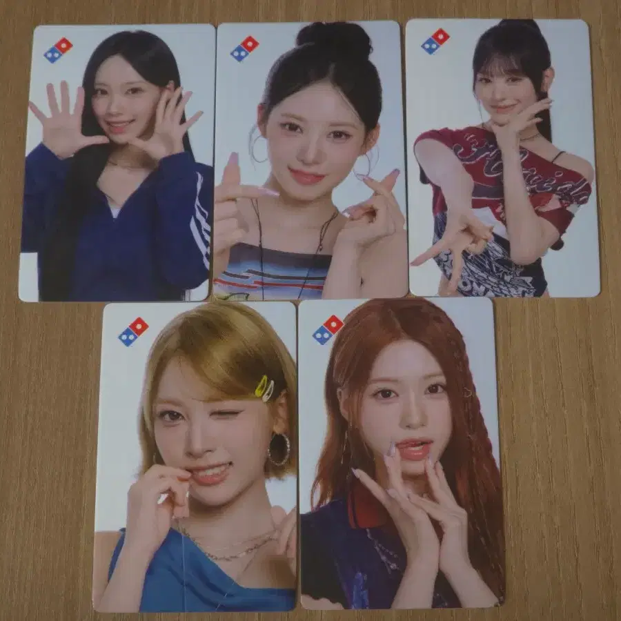 도미노피자 리센느 포토카드 5종 일괄
