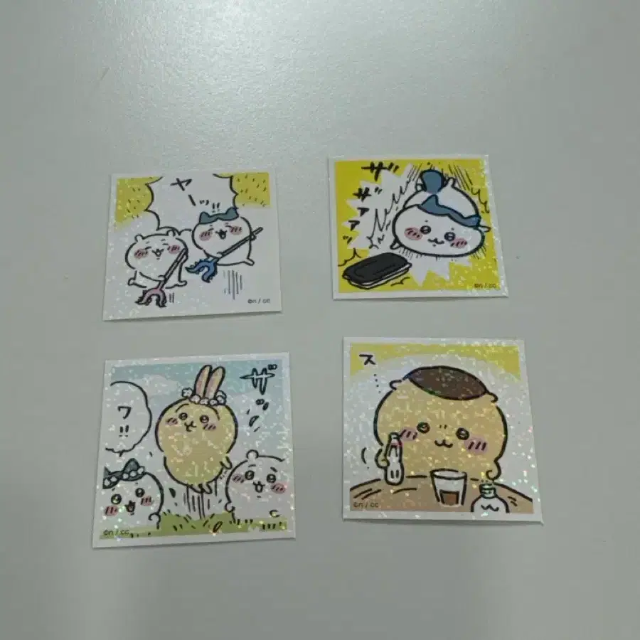 먼작귀 홀로그램 스티커