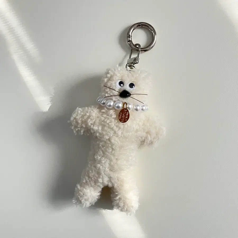 새상품/고양이 뽀글이 키링