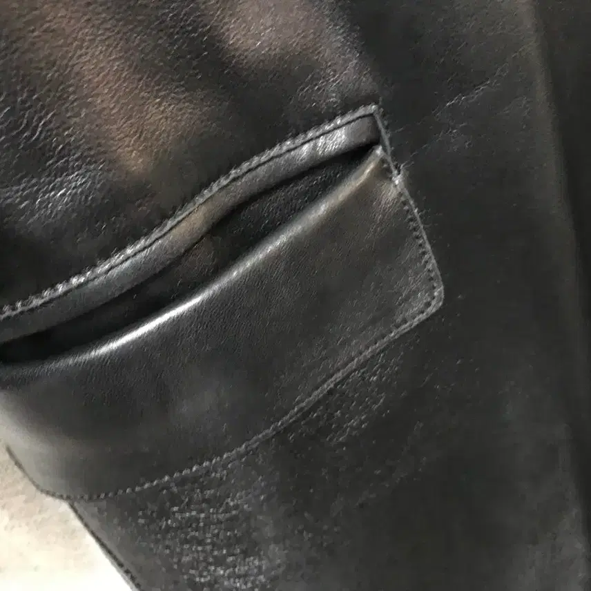 셀린느 정품 피비 블랙램스킨 롱코트 (40) 사진 7