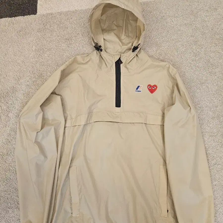 꼼데가르송 x kway 바람막이 꼼데가르송 자켓