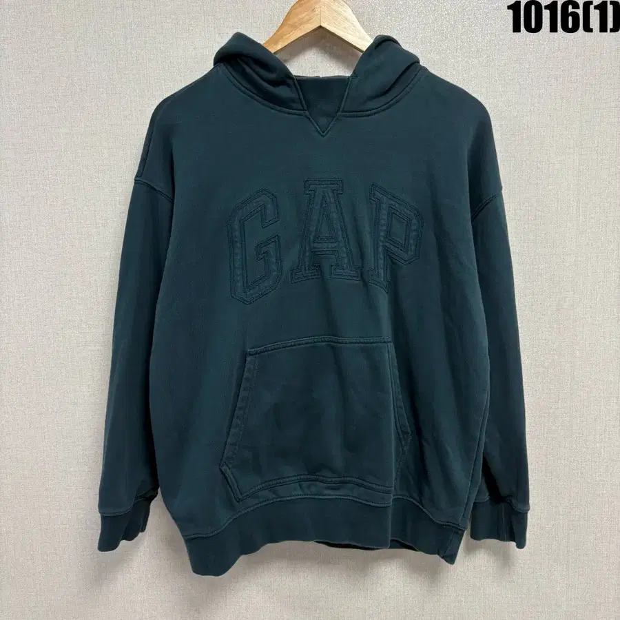 GAP 로고 후드티 다크그린 S