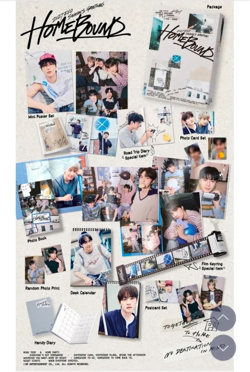 Exo seasons greetings split Suho Junmyeon Chanyeol Sehun photocard postcard keyring etc. member split