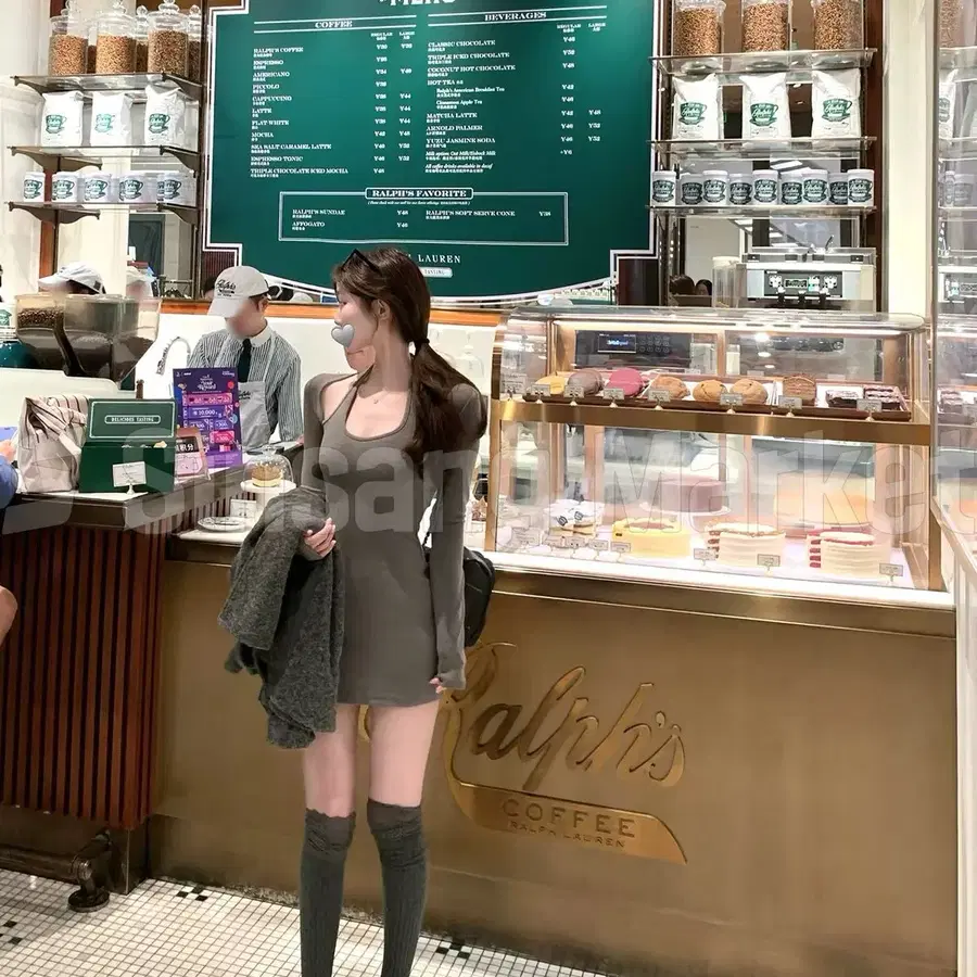 [빠른발송] 홀터 포인트 원피스 라운드 유넥 미니