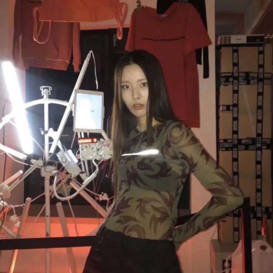 미스치프 메쉬 슬리브