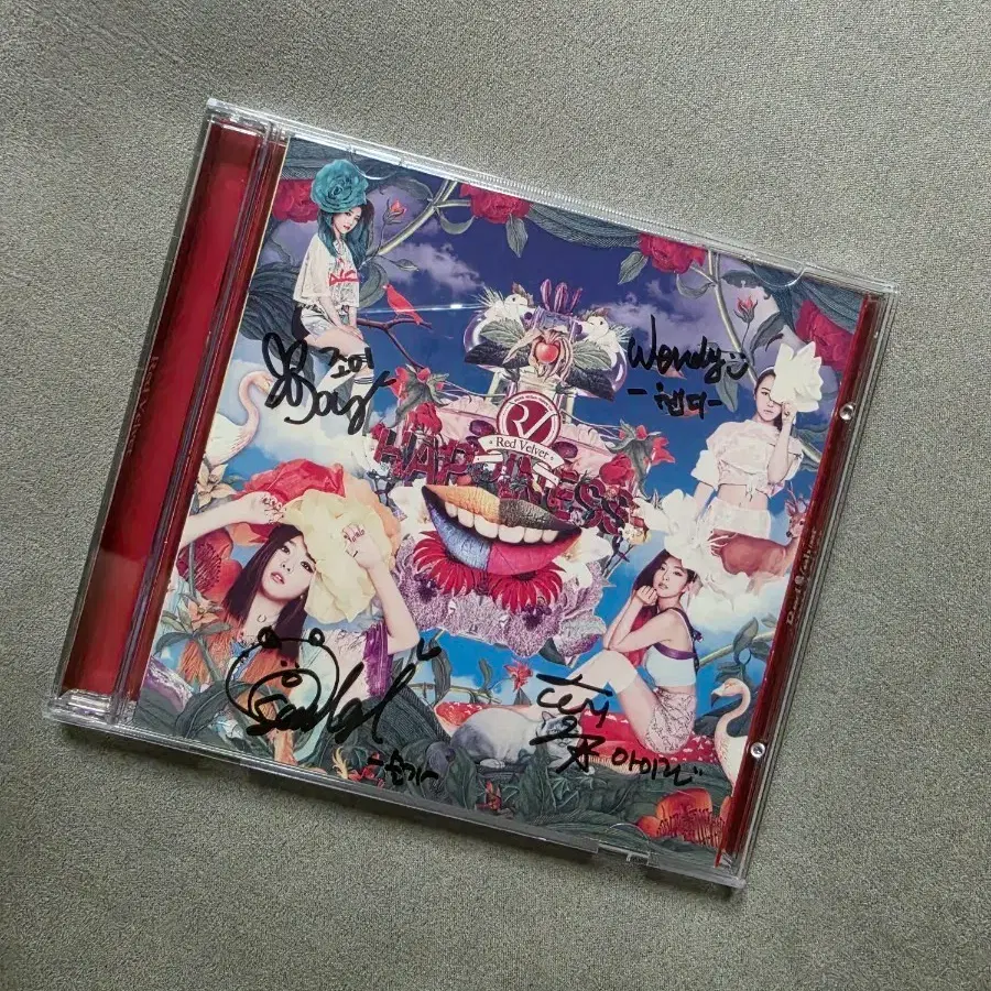 레드벨벳 행복 친필사인 CD 비매