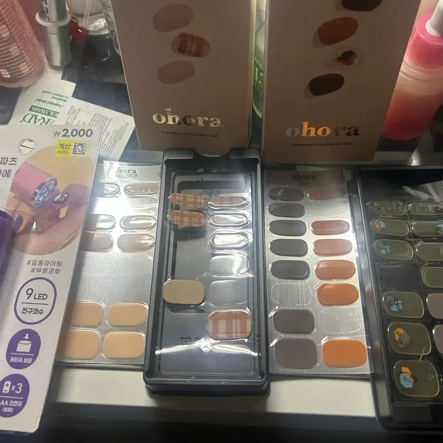 오호라 젤네일 스티커 2종 일괄