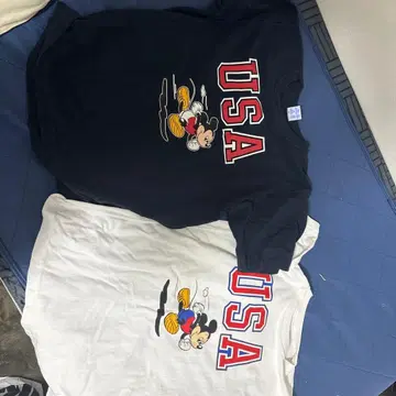 Disney 미키마우스 USA 티셔츠 2개 세트