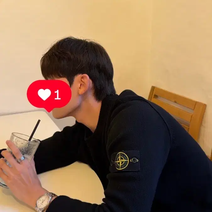 스톤 니트 black