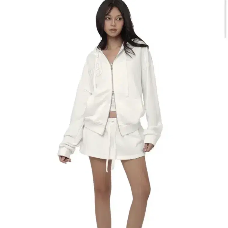 클리시어 09 후드집업 화이트