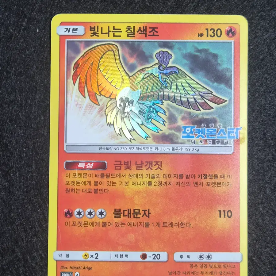 포켓몬카드 빛나는 칠색조 영화 프로모 카드 , 프로모카드 ,희귀카드