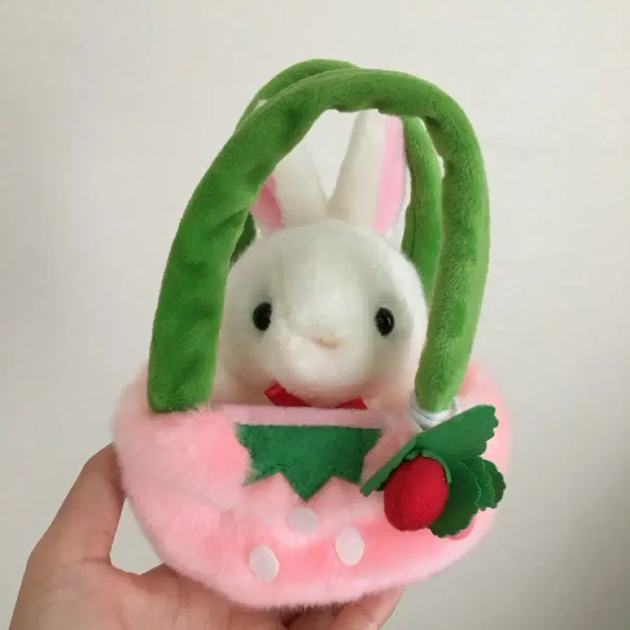 빈티지 토끼 인형 딸기 가방 CUTE farm collection 고전 희귀