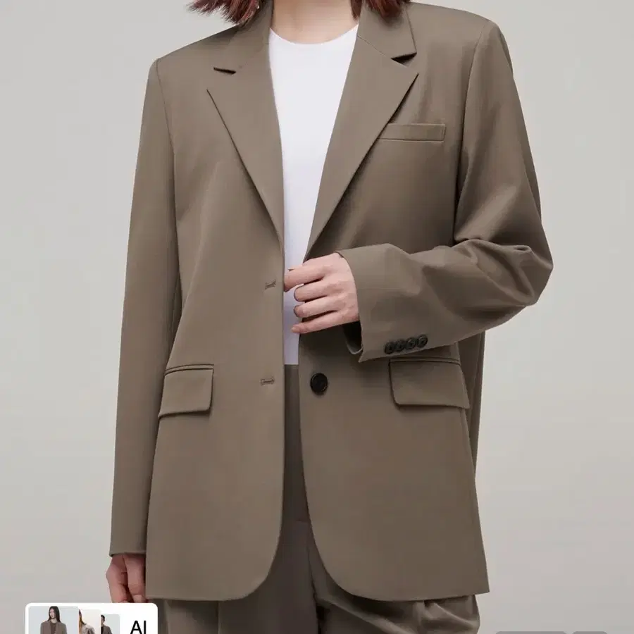 무신사스탠다드 오버사이즈 3버튼 블레이저 M