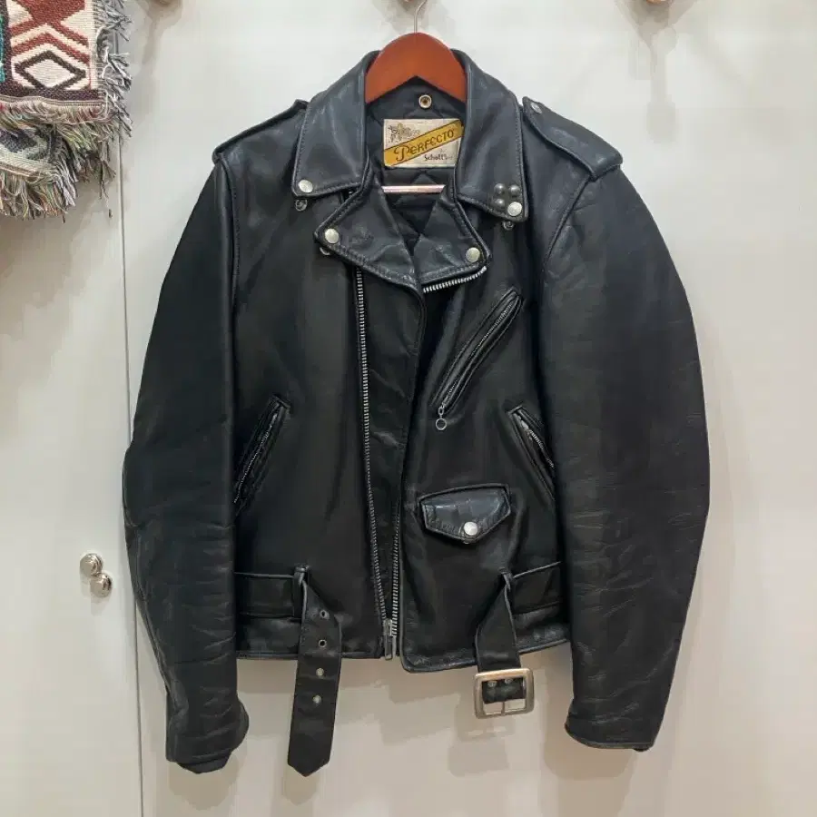 90s schott 쇼트 퍼펙토 618 가죽자켓