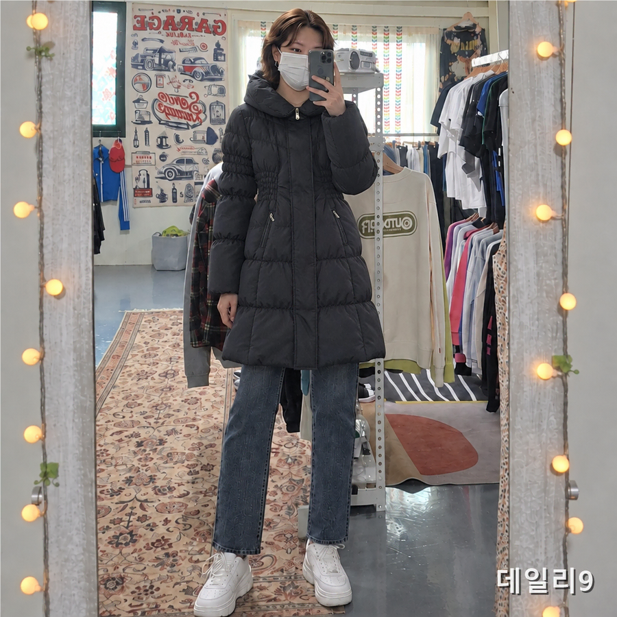 106번 ab.fz 블랙 롱패딩 85