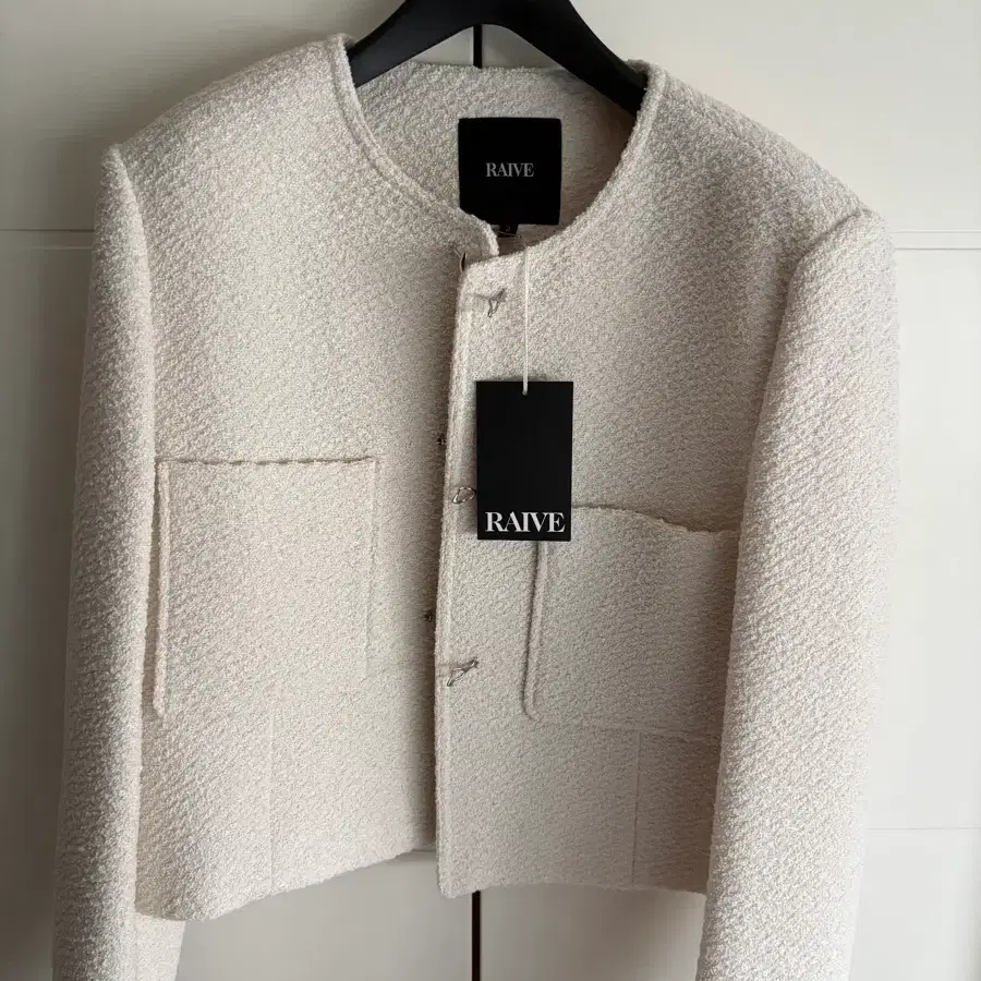 (새상품) 레이브 트위드 자켓 Pocket Tweed Jacket