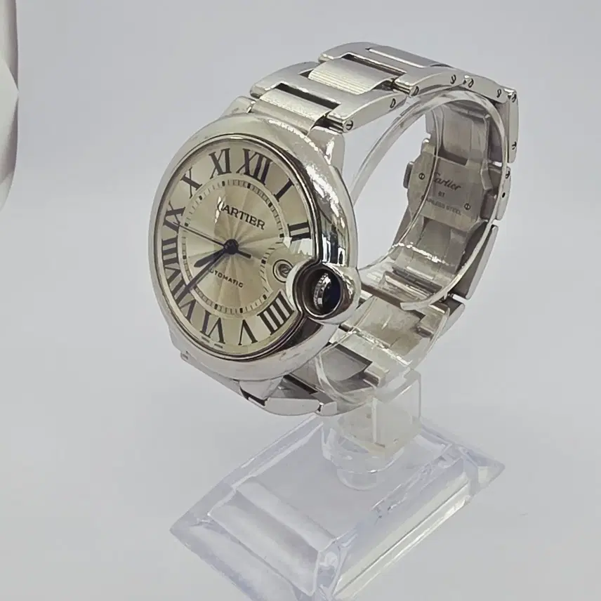 까르띠에 [A급] 발롱 블루 42mm 오토매틱 남성 메탈 손목시계 사진 1