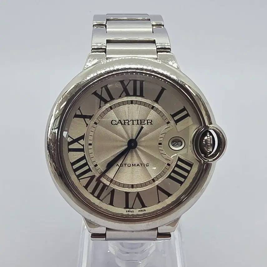 까르띠에 [A급] 발롱 블루 42mm 오토매틱 남성 메탈 손목시계 사진 2
