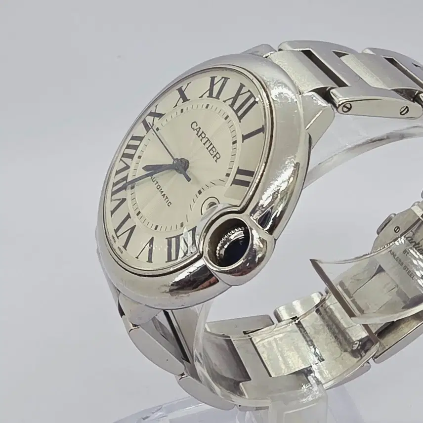 까르띠에 [A급] 발롱 블루 42mm 오토매틱 남성 메탈 손목시계 사진 5