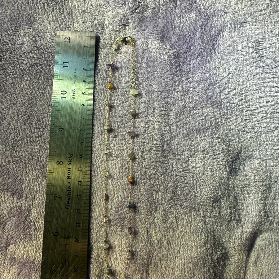 내추럴 원석 칩스 골드 체인 스테이션 목걸이 (천연석 알자갈 칩스 아메지스트 자수정 라피스 크리스탈 파스텔 멀티 원석 골드 톤 롱 목걸이 팝니다