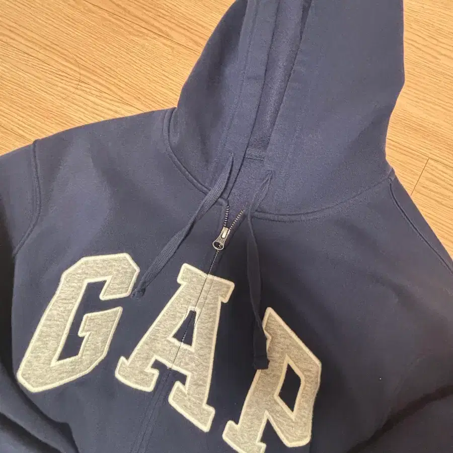 갭 gap 빅 로고 후드집업 네이비