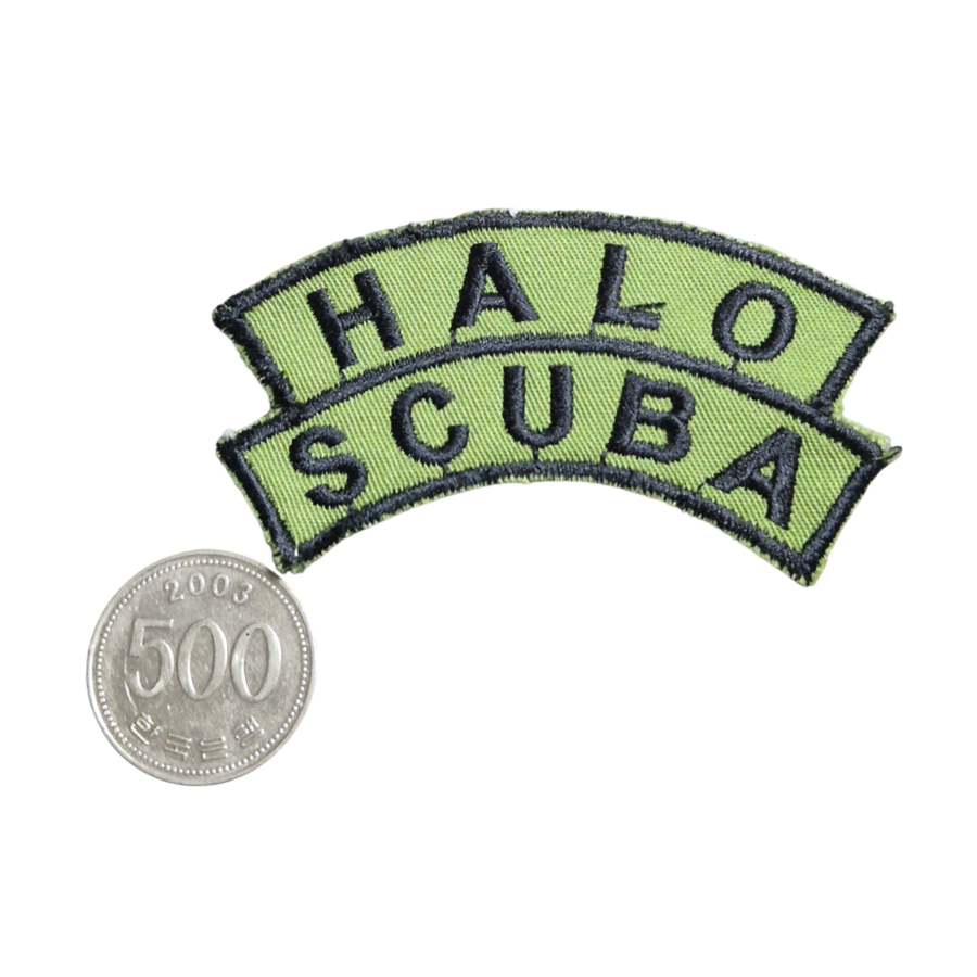 국군 구형 HALO SCUBA 아치형 얼룩무늬 패치 마크 기장 뱃지 전투복 (1)