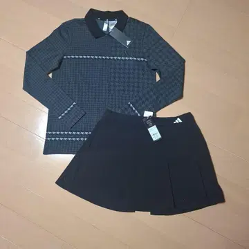 adidas 아디다스 골프 PRIMEKNIT 긴팔 셔츠 & 스커트 세트 L