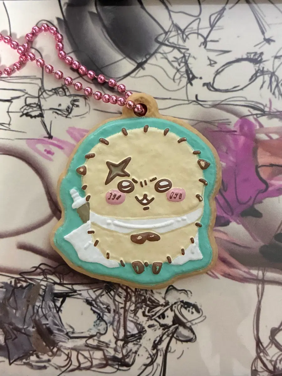 Chiikawa Monjakgui Rakko keyring