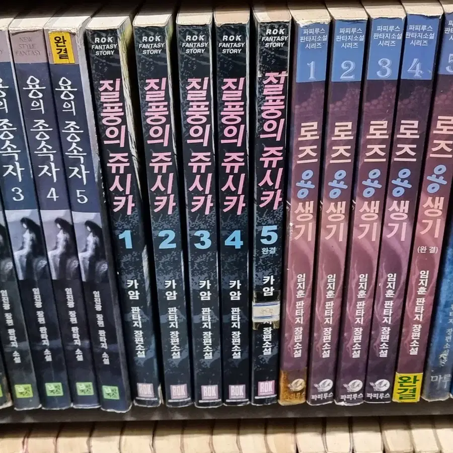 질풍의쥬시카 1-5 완 카암 판타지 소설
