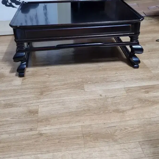 원목골동통영옻칠상