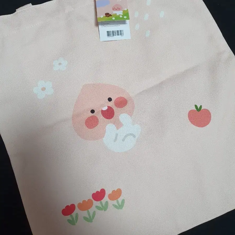 카카오프렌즈 에이프릴샤워 리틀어피치 에코백(핑크)