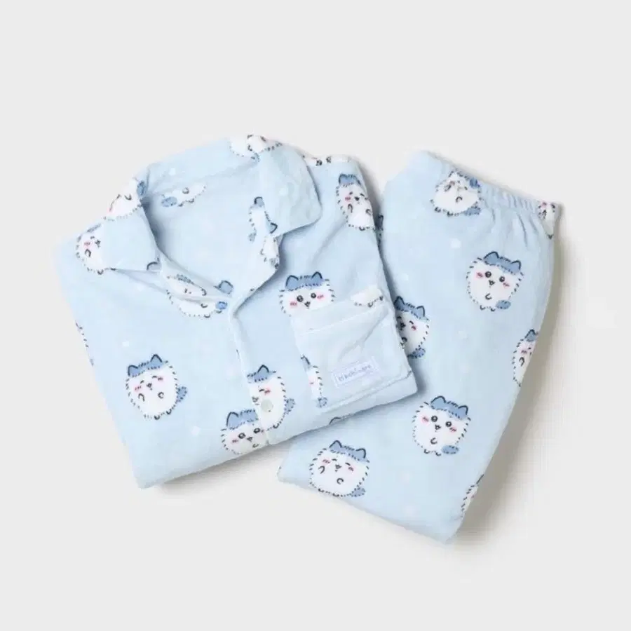 치이카와 스파오 수면 파자마 하치와레 M 블루 먼작귀 수면잠옷 SPAO 잠옷