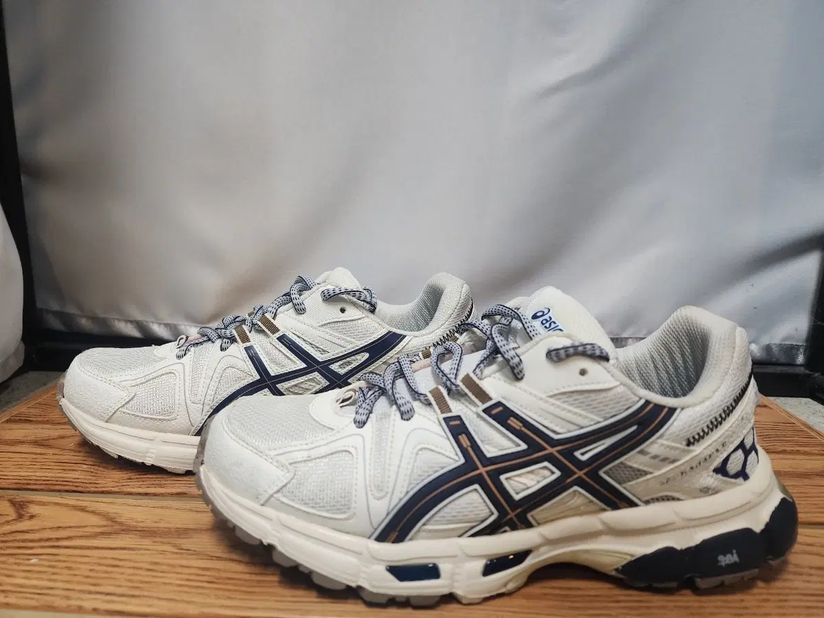 Asics running shoes White/Navy 260mm