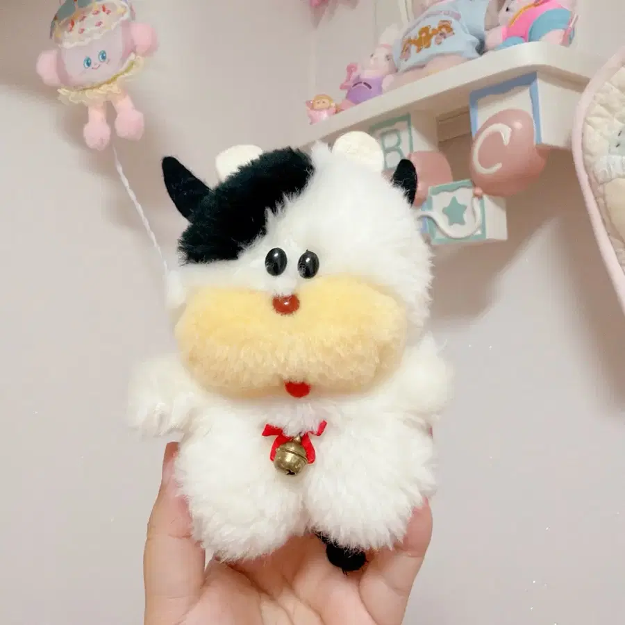 고전 빈티지 무무 젖소 인형