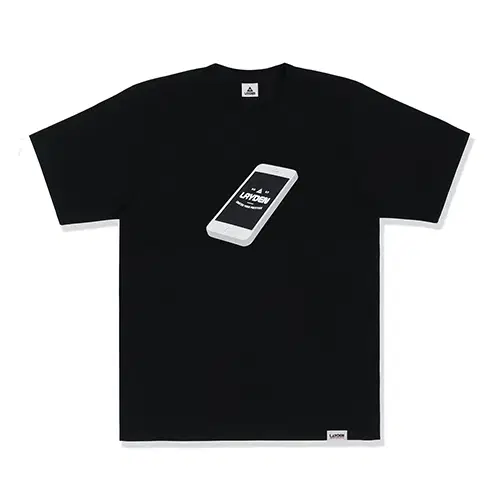 [새상품] 레이든 티셔츠 M사이즈 CELLPHONE TEE - BLACK