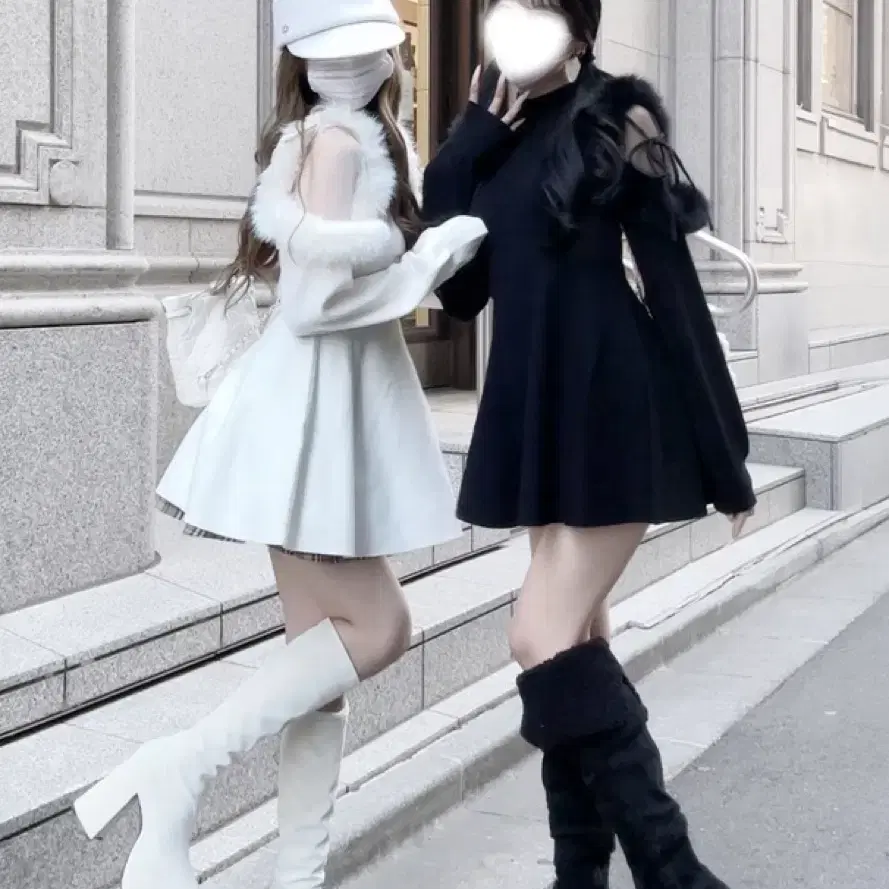 grl 그레일 니트 원피스 스나계 양산형 지뢰계 양지뢰 블랙