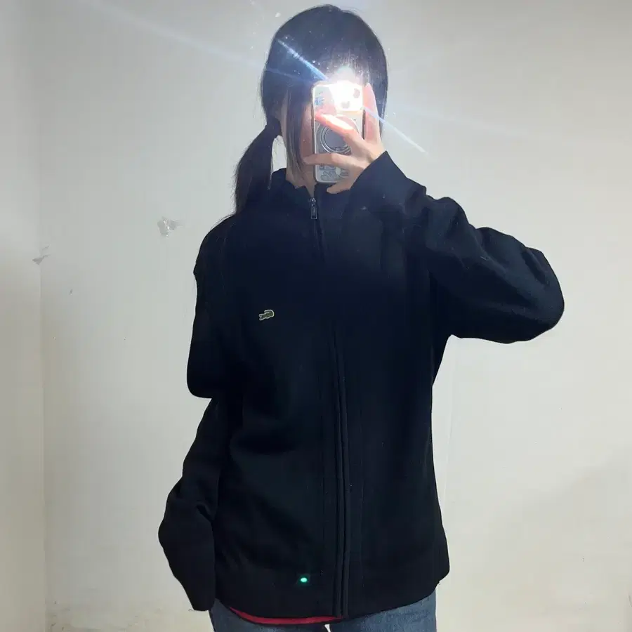 라코스테 집업 니트 가디건