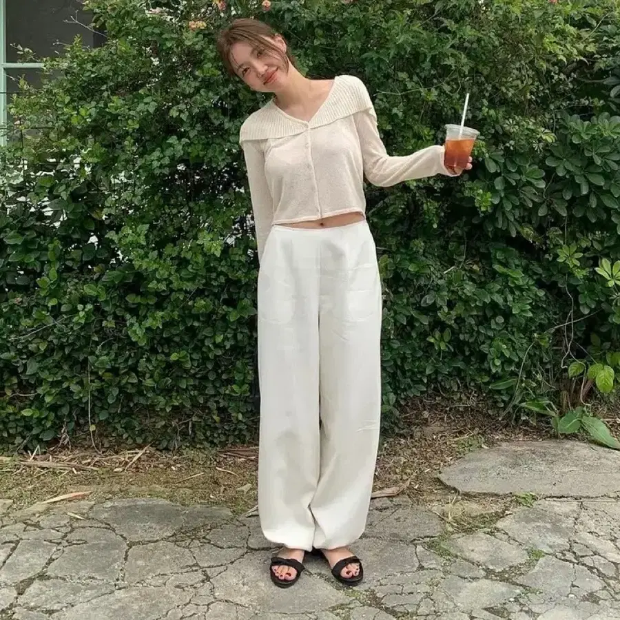 타낫 토프 스토퍼 팬츠-아이보리 S