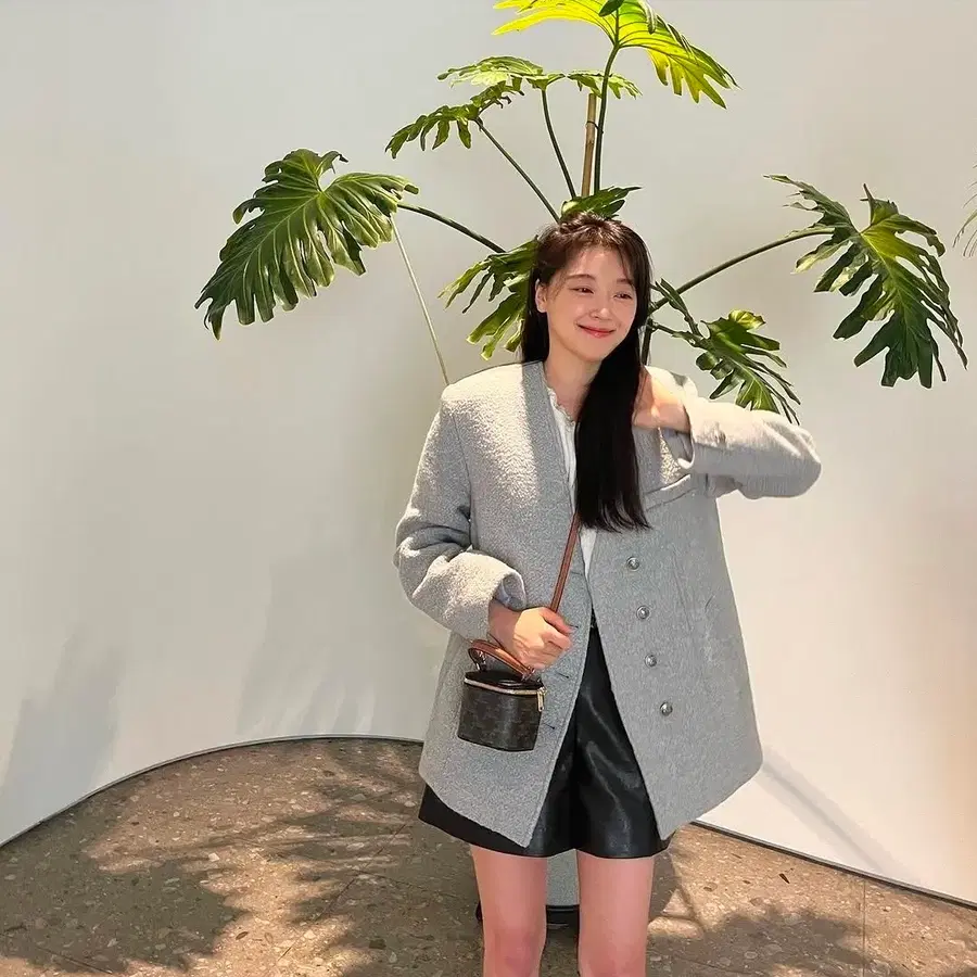 23년 루에브르 울80 부클레 노카라 자켓 라이트블루 실버버튼 [드라이완료]