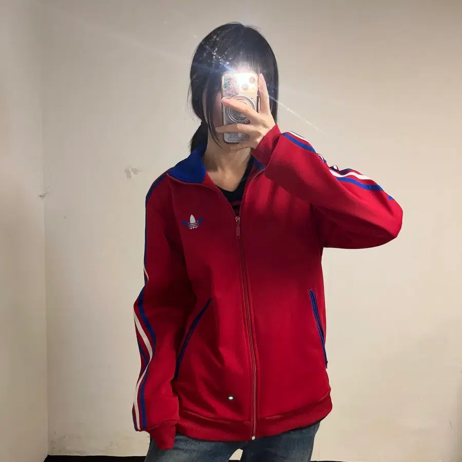 아디다스 오리지널 파이어버드 레드 트랙 자켓