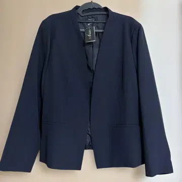 택 포함 새상품 노카라 자켓 네이비 4L 사이즈