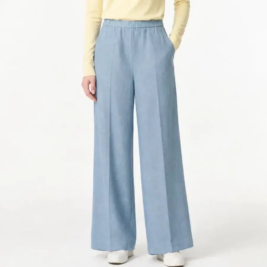 DKNY 밴딩 와이드 일자 팬츠 한섬