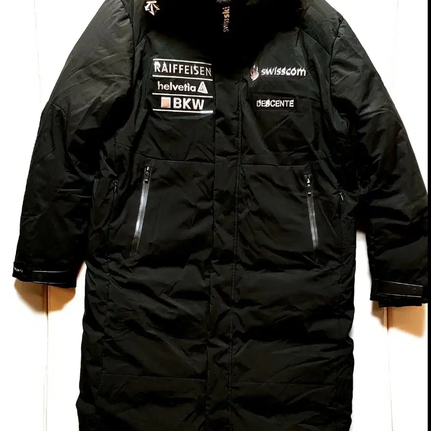 [3XL] 데상트 아우디 고급 롱패딩점퍼 블랙1530