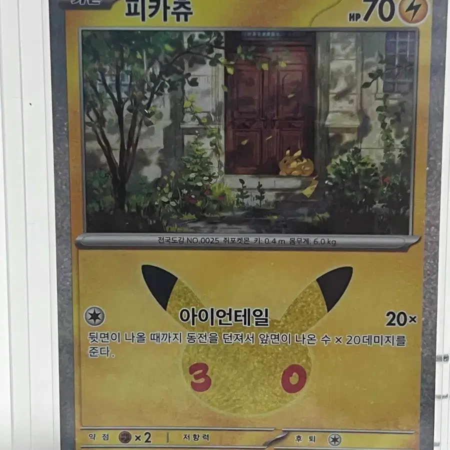 포켓몬카드 30주년 한글판 피카츄 17/30