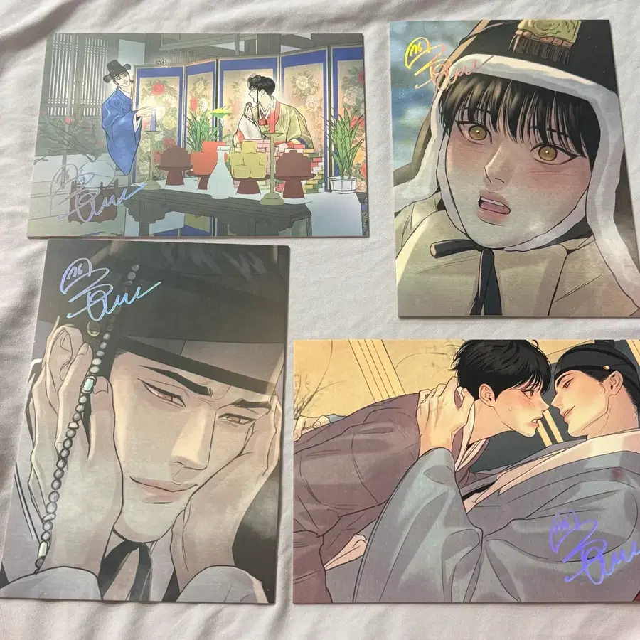 야화첩 모펀 색지