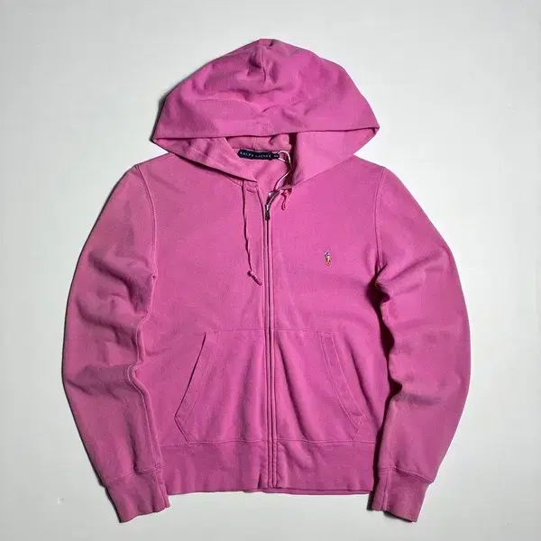 폴로 랄프로렌 시그니처 포니 자수 로고 핑크 후드 집업 R4698