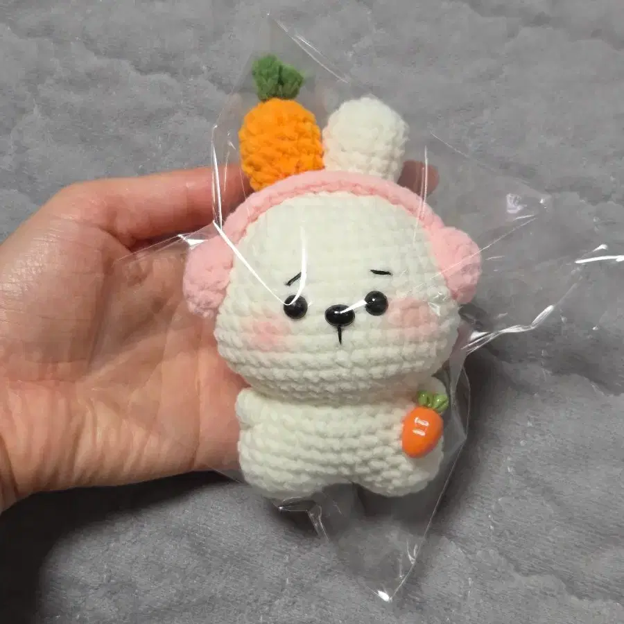 토끼 뜨개인형키링