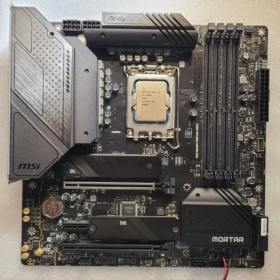 인텔 14400f + DDR4용 MSI MAG B660M 박격포 보드