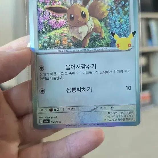 포켓몬카드 이브이 30주년  m6a 094/103