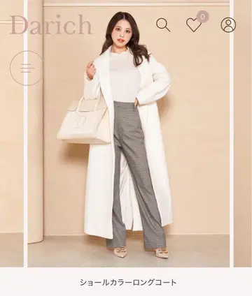 [ 새상품 ] 다리치 Darich 숄카라 롱 코트